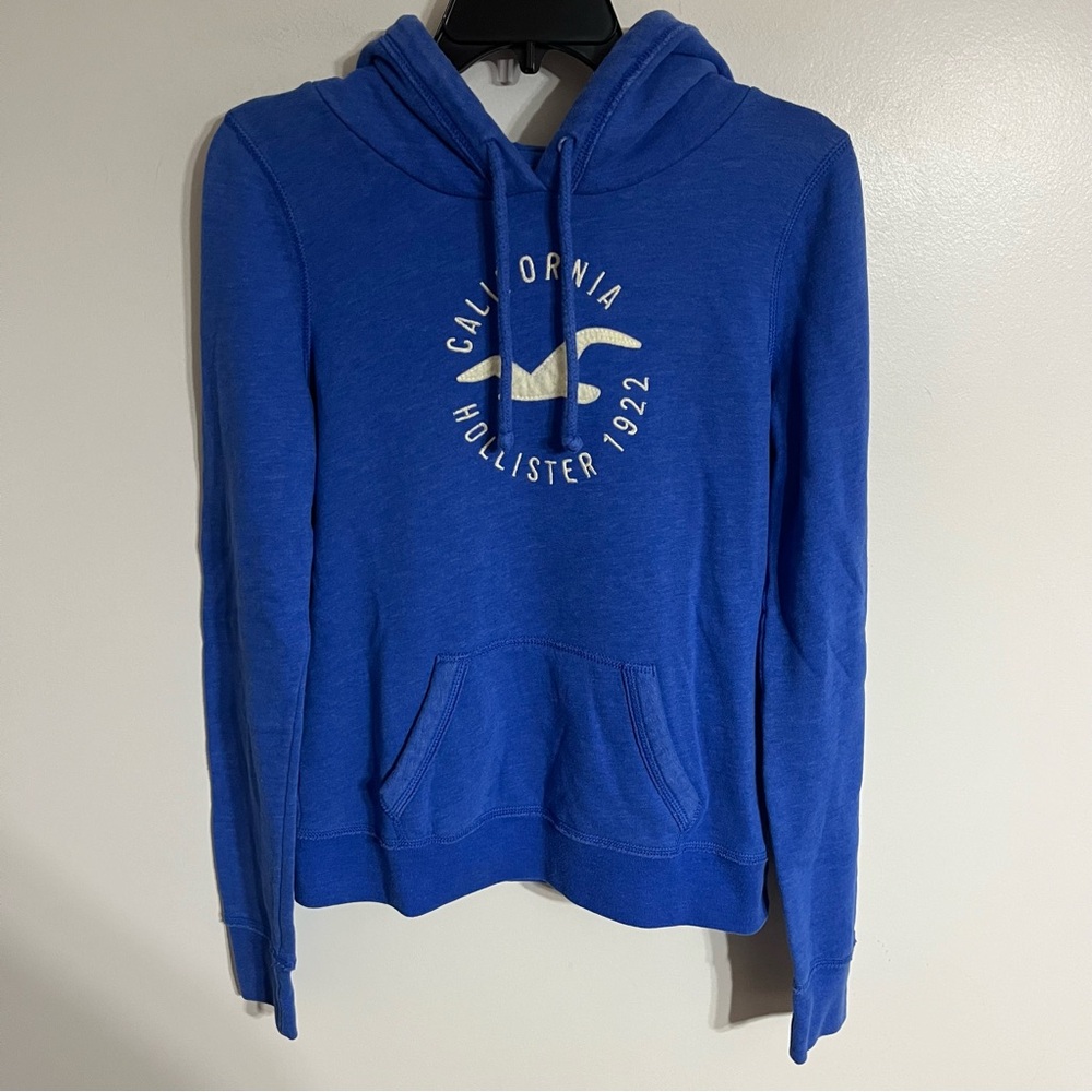 Hollister‎ Pullover Sweatshirt Bird Graphic Print Women’s Size Medium Blue
